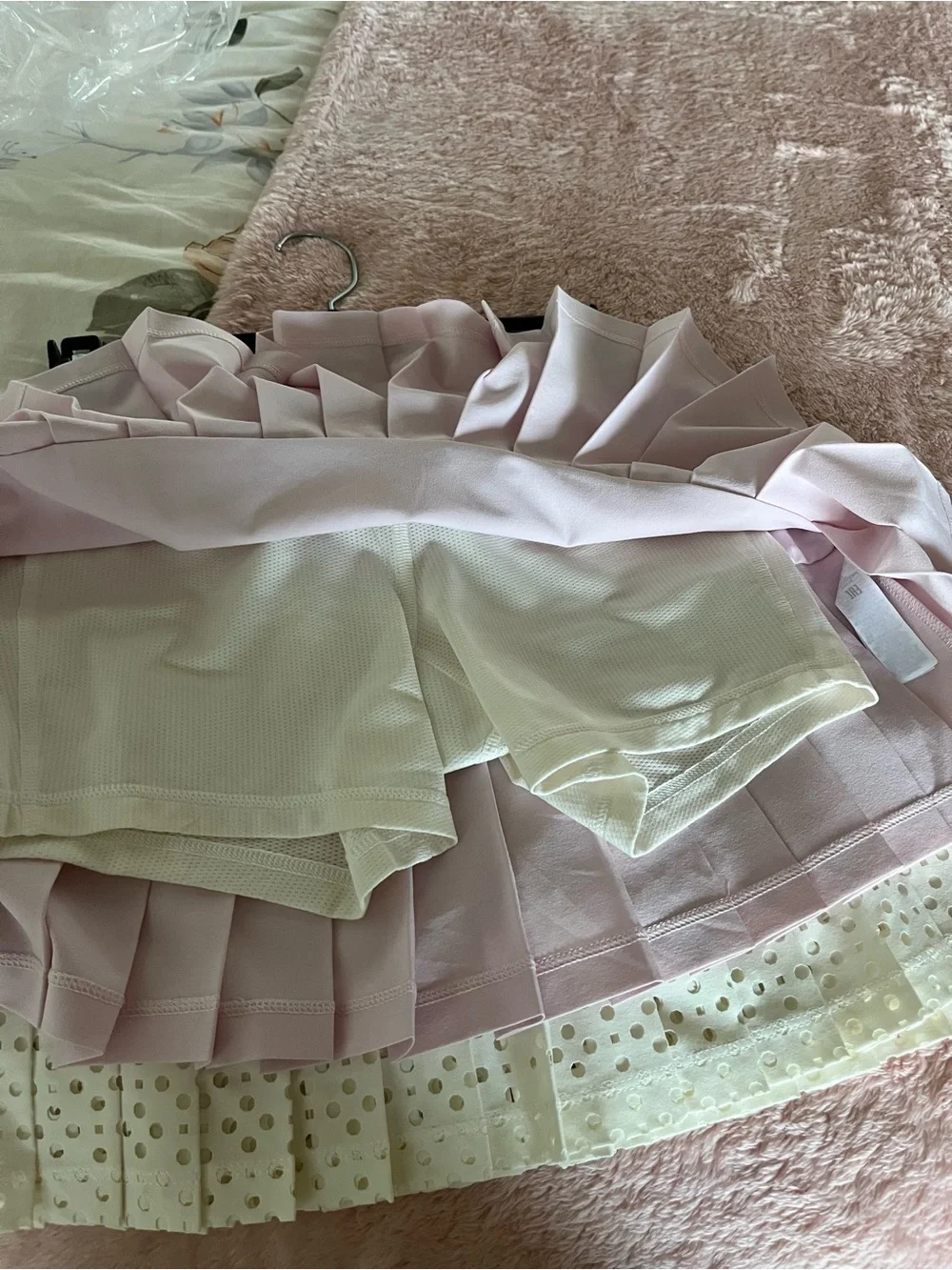 $148 NWT Tory Burch Pleated Hem Tennis Golf Pickleball Skirt Skort Cotton Pink